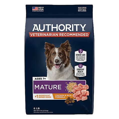 authority mature dog food